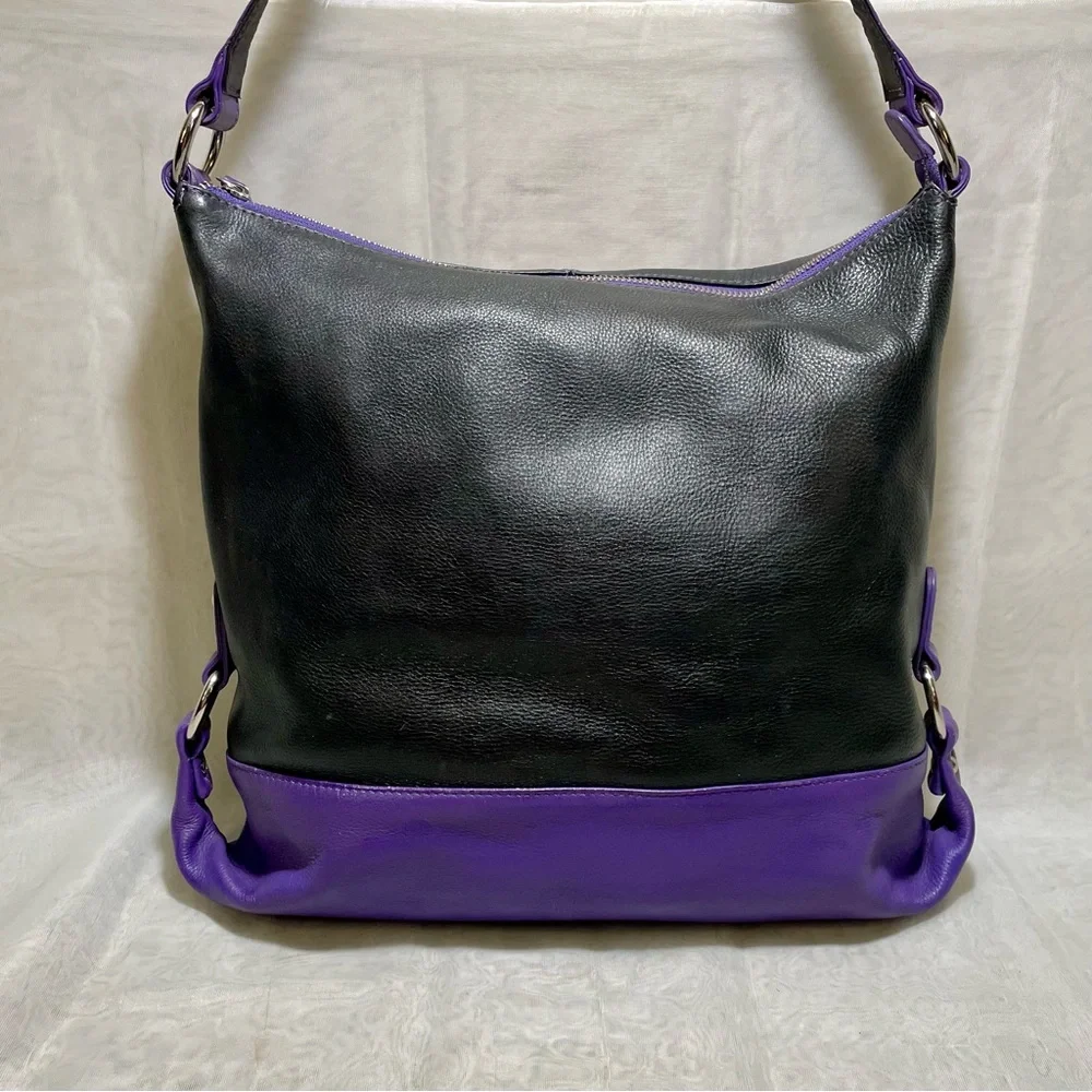 ILI New York Color-block Leather 2-way Bag 💜